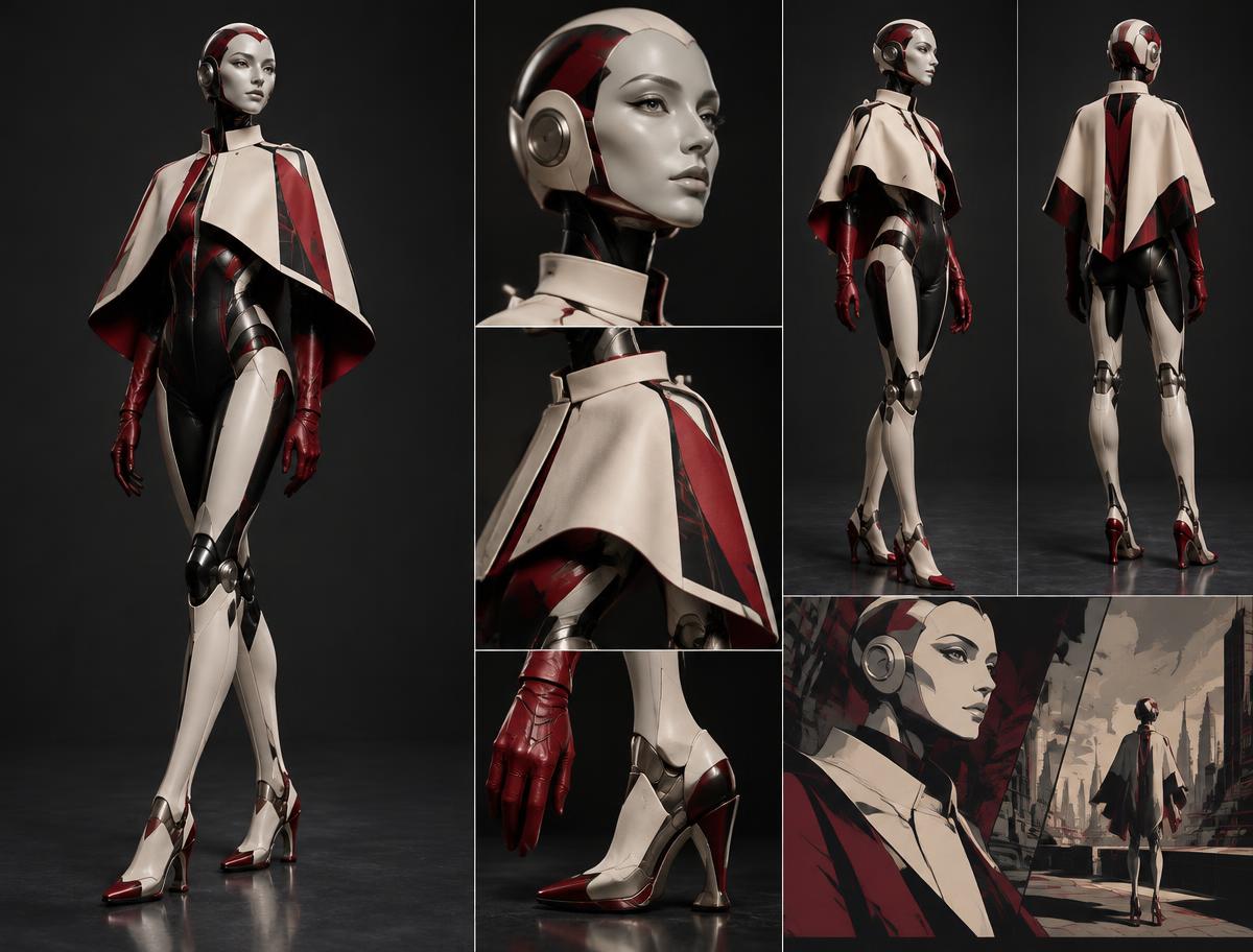 Original TINLAD comics robot-fashion concept